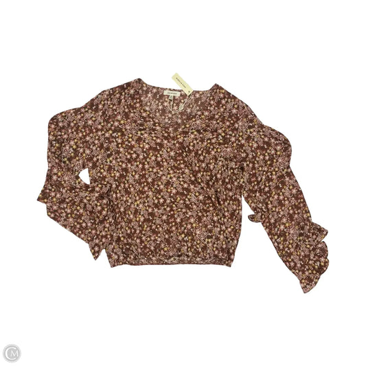 Blouse 3/4 Sleeve By Max Studio In Floral Print, Size: S