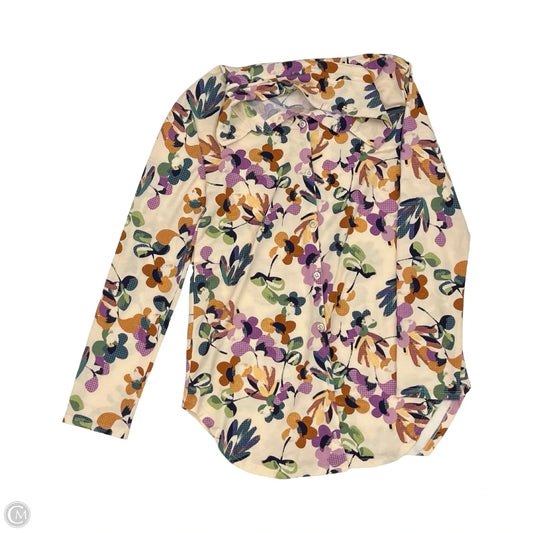 Top Long Sleeve By Lularoe In Floral Print, Size: Xs