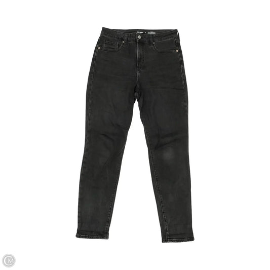 Jeans Straight By Old Navy In Black Denim, Size: 8