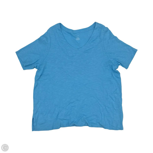 Top Short Sleeve By J. Jill In Blue, Size: 2x