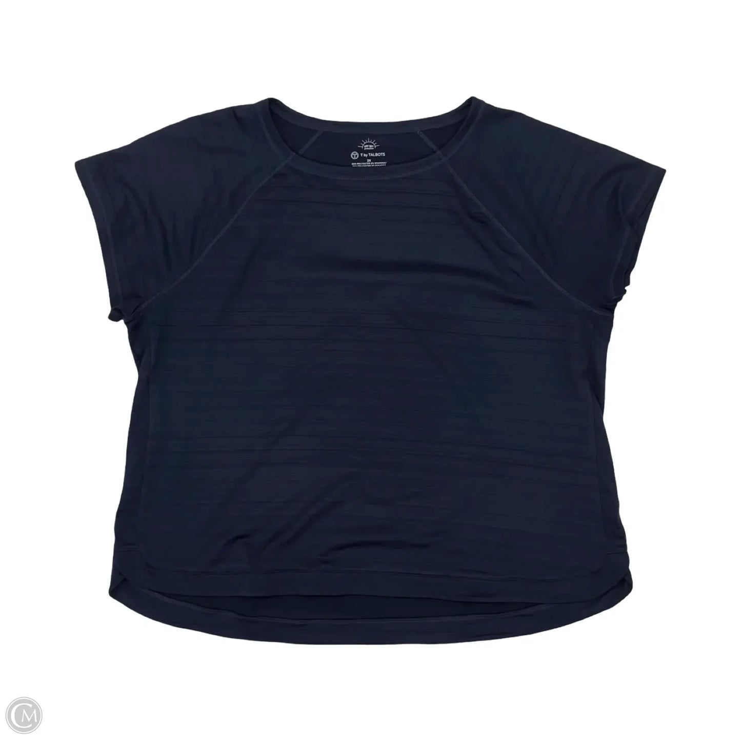 Athletic Top Short Sleeve By Talbots In Navy, Size: 3x