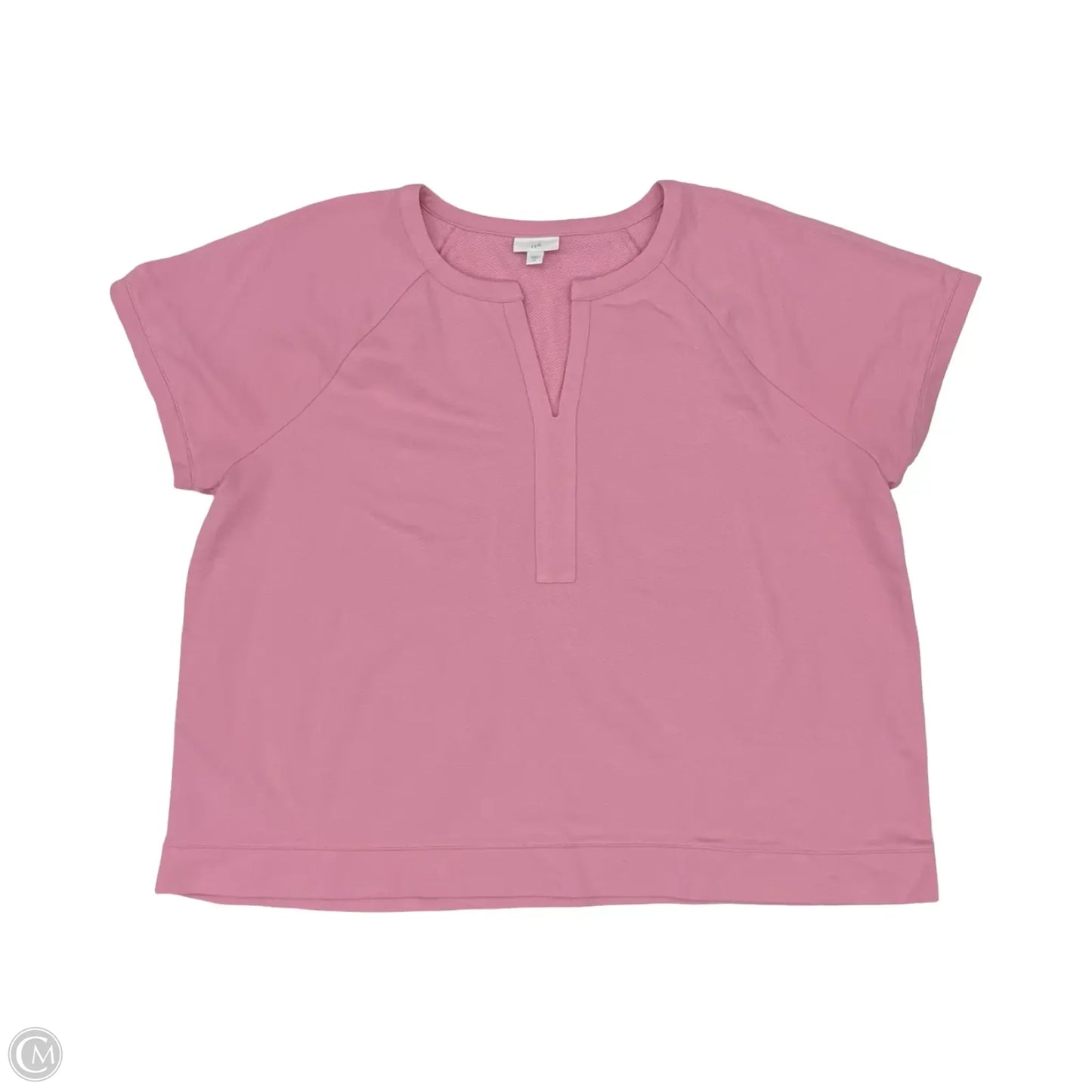 Top Short Sleeve By J. Jill In Pink, Size: 2x