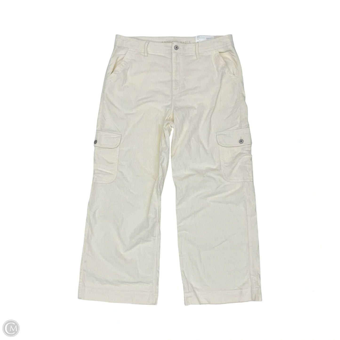 Pants Corduroy By American Eagle In Cream, Size: 18