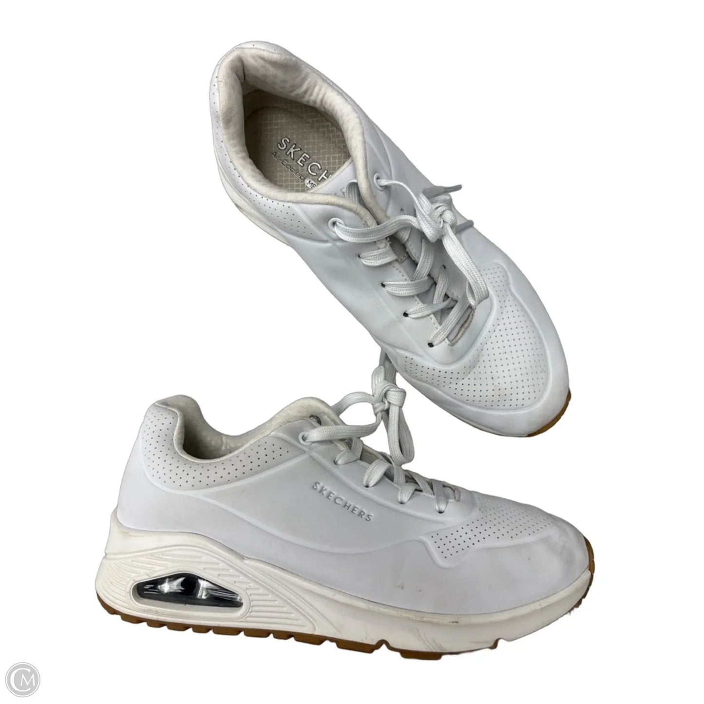 Shoes Sneakers By Skechers In White, Size: 9.5