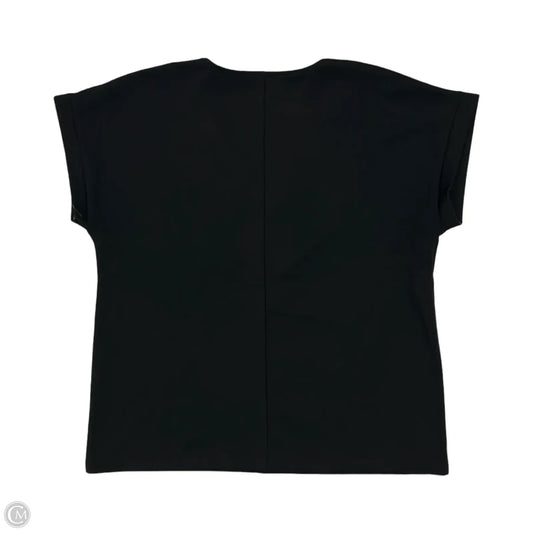 Top Short Sleeve By Talbots In Black, Size: M