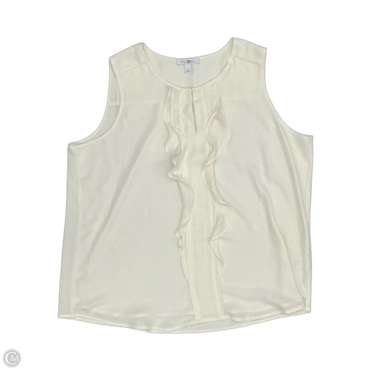 Blouse Sleeveless By Roz And Ali In Cream, Size: Xl