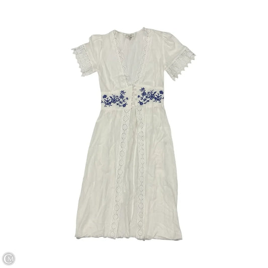 Dress Casual Maxi By Francesca's In White, Size: S