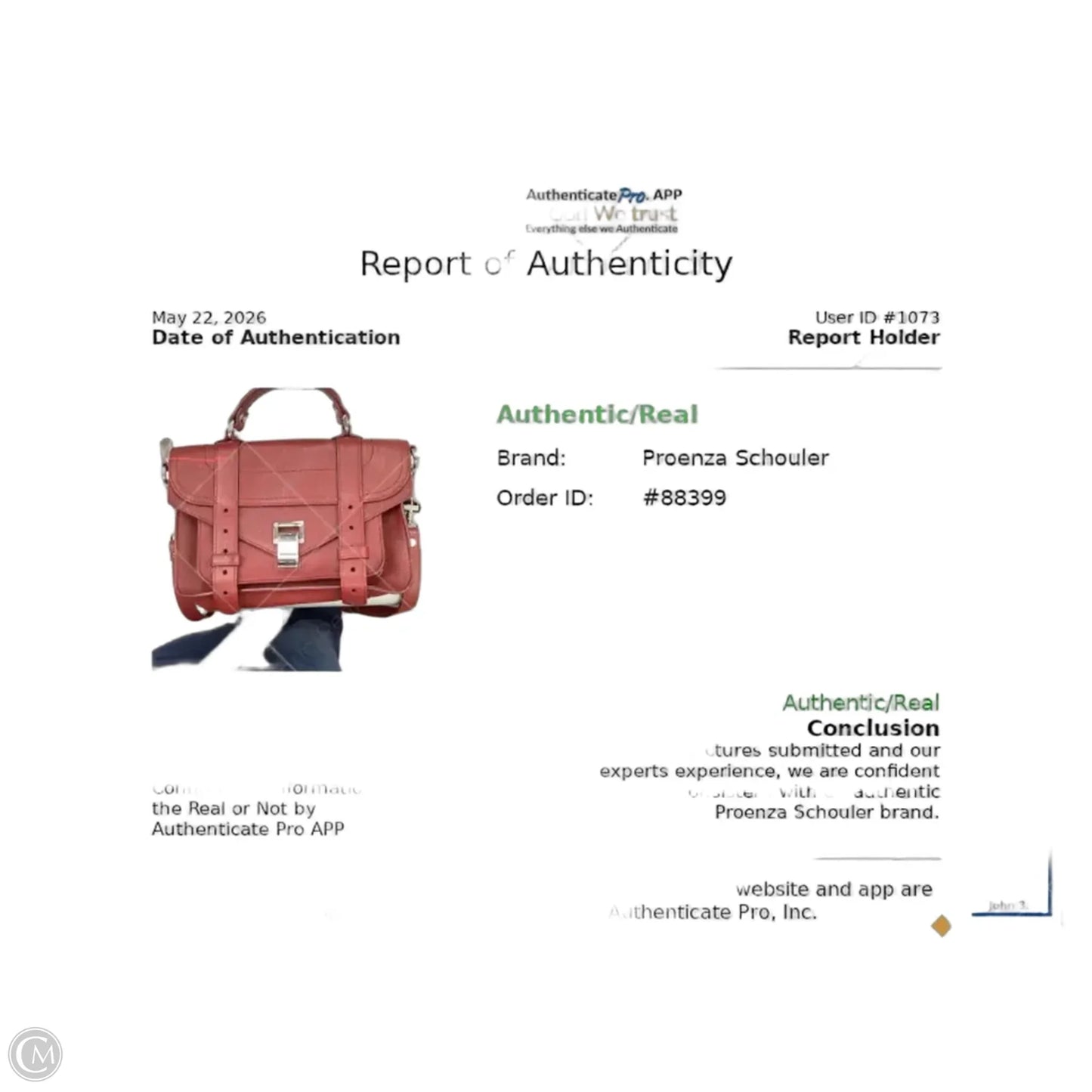 Crossbody Luxury Designer By Proenza-schouler, Size: Small