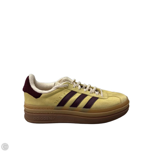 Shoes Sneakers By Adolfo In Red & Yellow, Size: 9.5