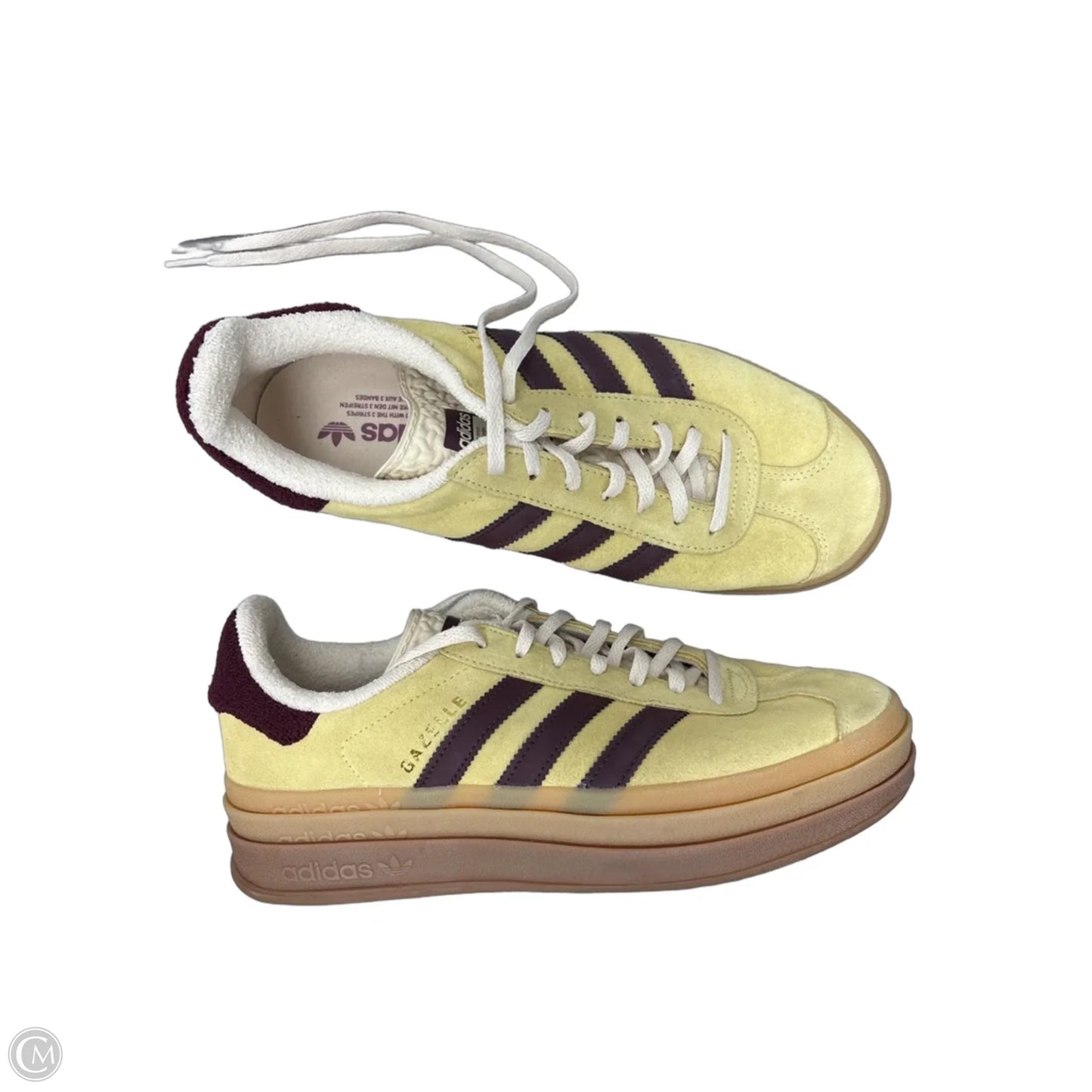 Shoes Sneakers By Adolfo In Red & Yellow, Size: 9.5