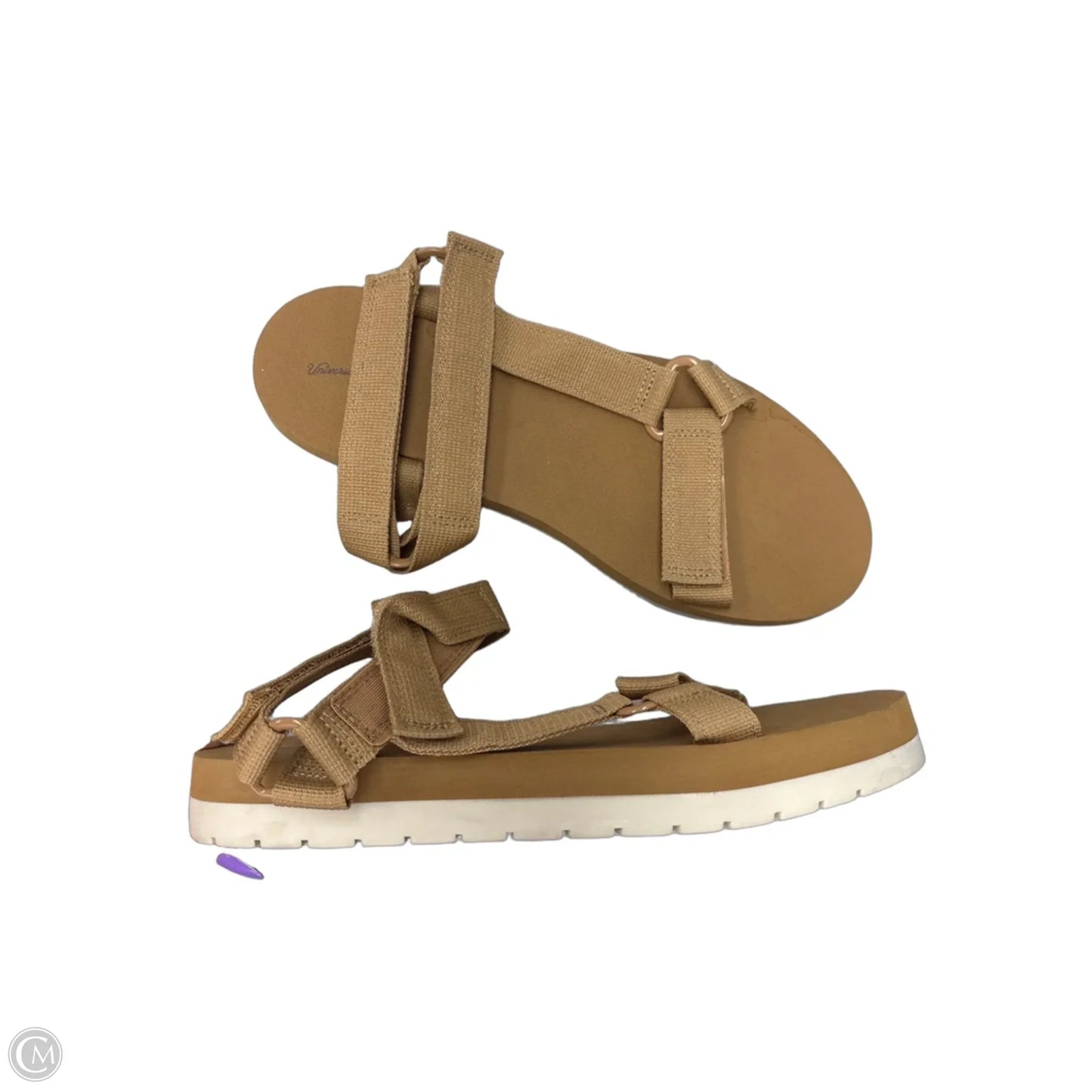 Sandals Flats By Universal Thread In Tan, Size: 11