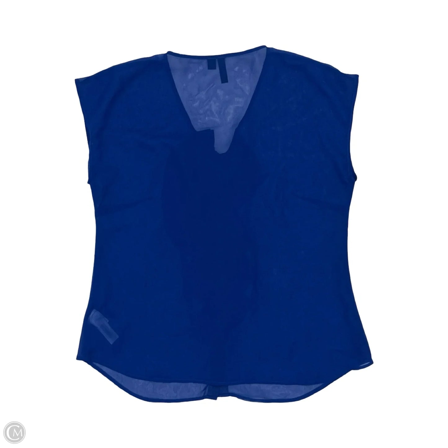 Blouse Short Sleeve By Relativity In Blue, Size: M
