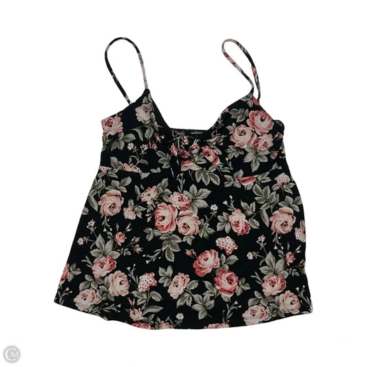 Tank Top By Ambiance Apparel In Floral Print, Size: M