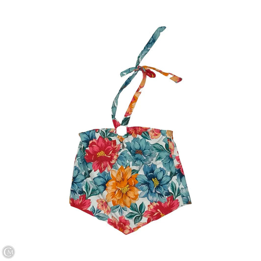 Swimsuit Top By Time And Tru In Floral Print, Size: S