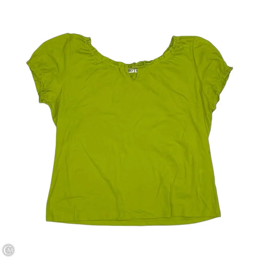 Top Short Sleeve By Cato In Green, Size: Xl