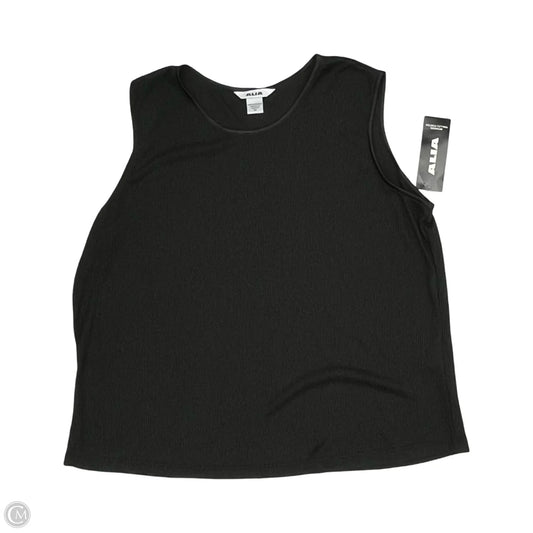 Top Sleeveless By Alia In Black, Size: 3x