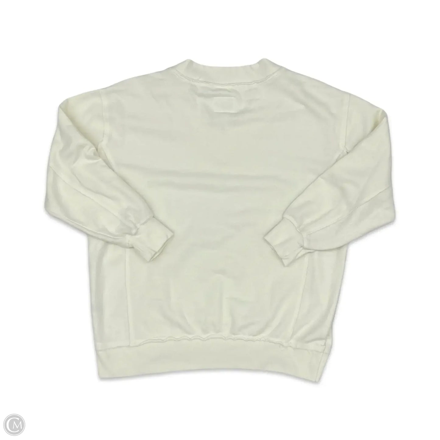 Sweatshirt Collar By American Eagle In Cream, Size: Xs