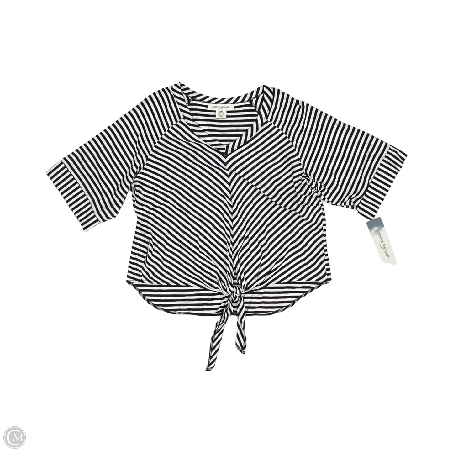 Top Short Sleeve By Skyes The Limit In Blue & White, Size: Mp