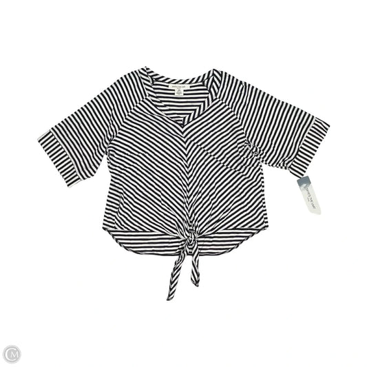 Top Short Sleeve By Skyes The Limit In Blue & White, Size: Mp