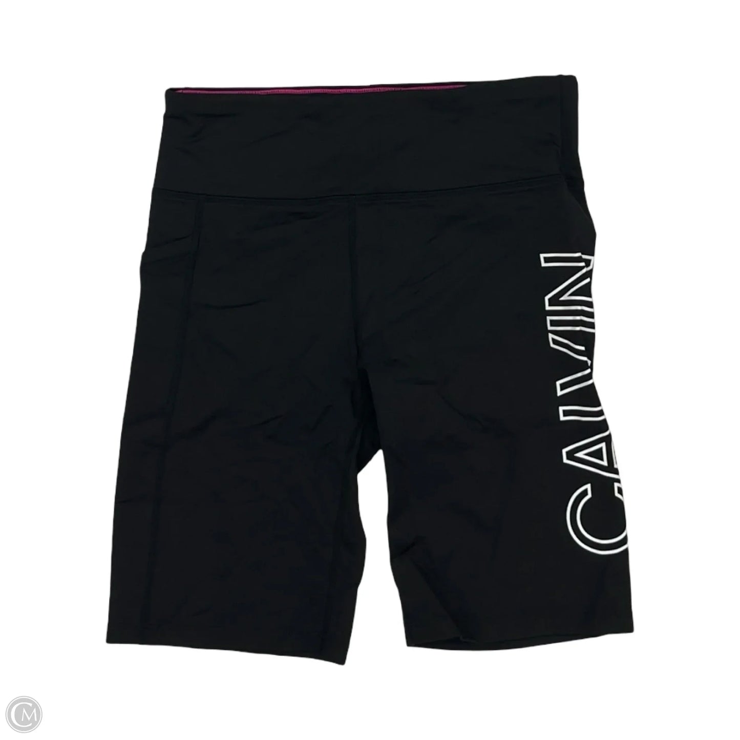 Athletic Shorts By Calvin Klein In Black, Size: M