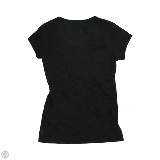 Athletic Top Short Sleeve By Adidas In Grey, Size: L