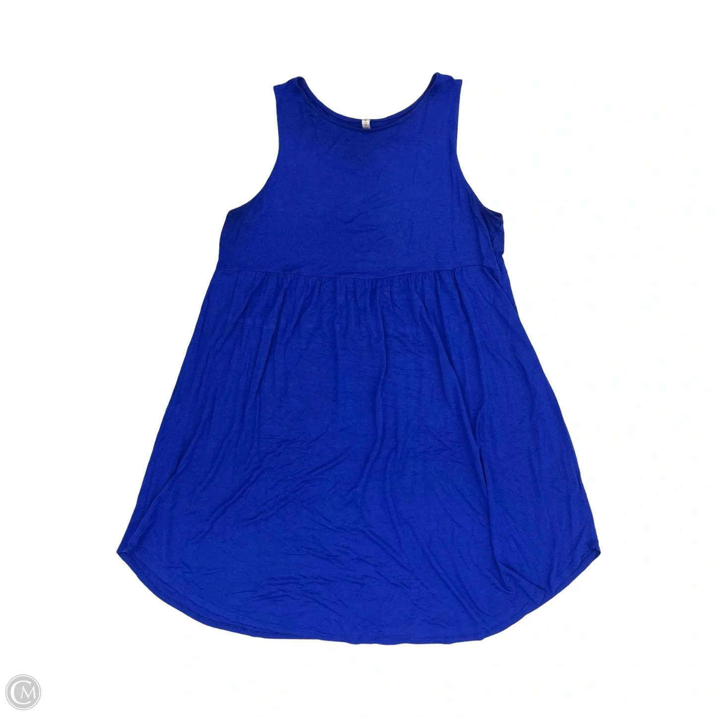 Dress Casual Midi By Emerald In Blue, Size: 3x