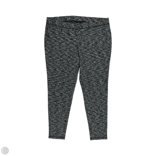 Athletic Leggings By Livi Active In Black & White, Size: 3x