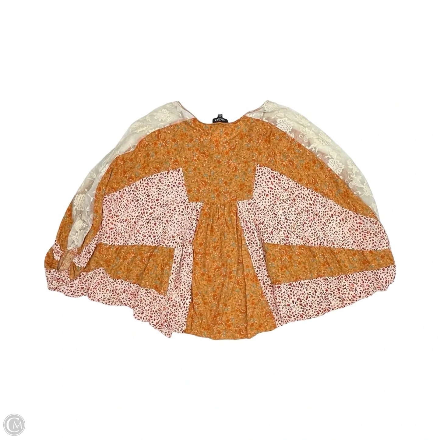 Blouse Sleeveless By Gigio In Orange, Size: M