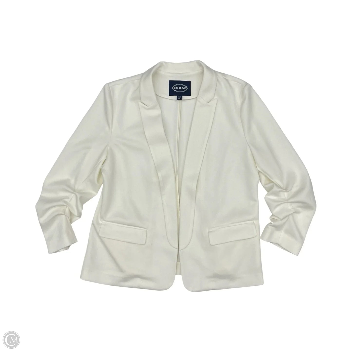 Blazer By Scoop In Cream, Size: Xl