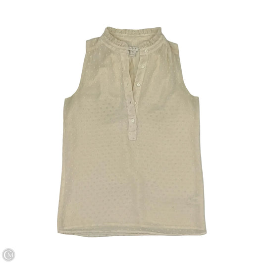 Blouse Sleeveless By Loft In Cream, Size: Xs