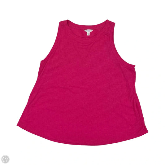 Top Sleeveless By Time And Tru In Pink, Size: Xl