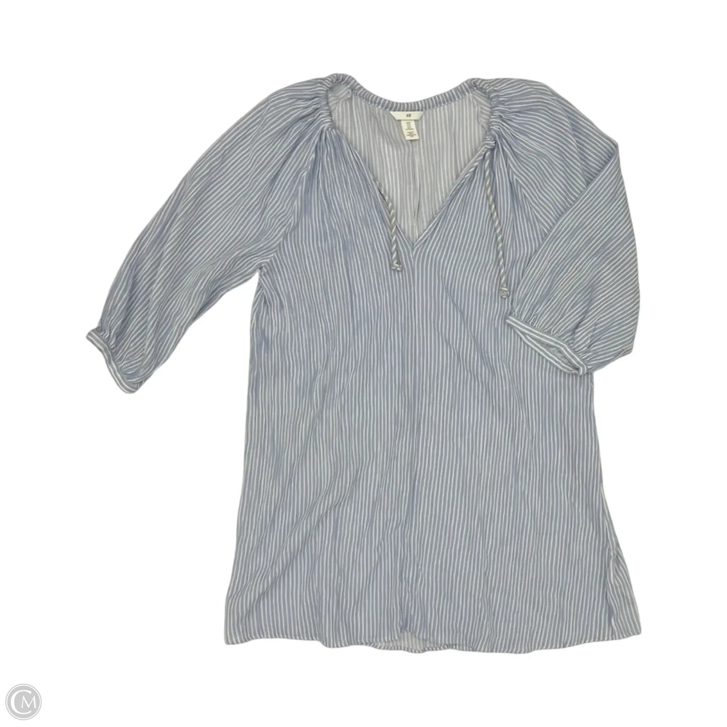 Dress Casual Short By H&m In Blue & White, Size: M