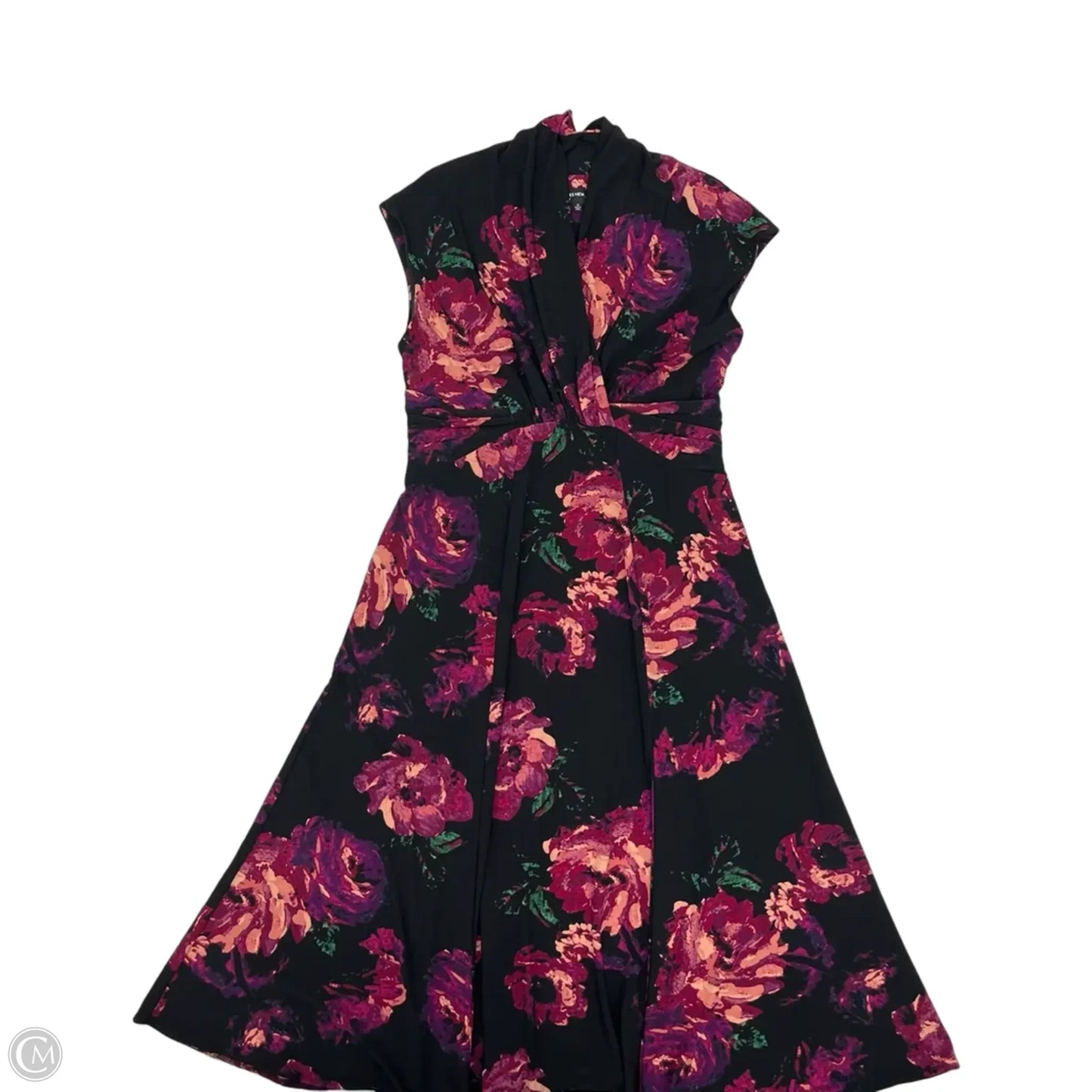 Dress Party Midi By Jones New York In Floral Print, Size: 12