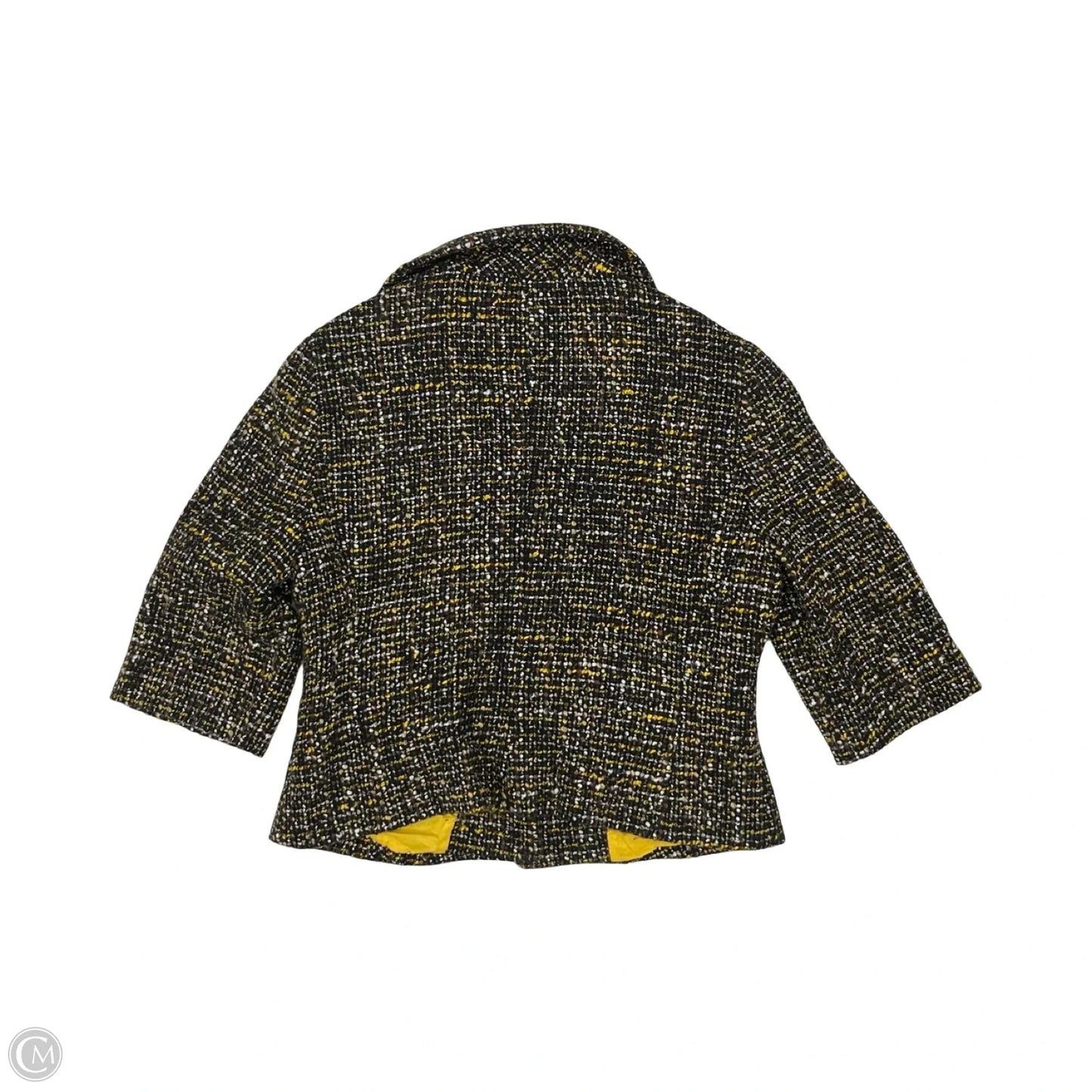 Blazer By Loft In Black & Yellow, Size: L
