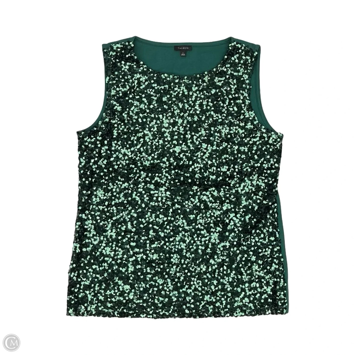 Top Sleeveless By Talbots In Green, Size: S