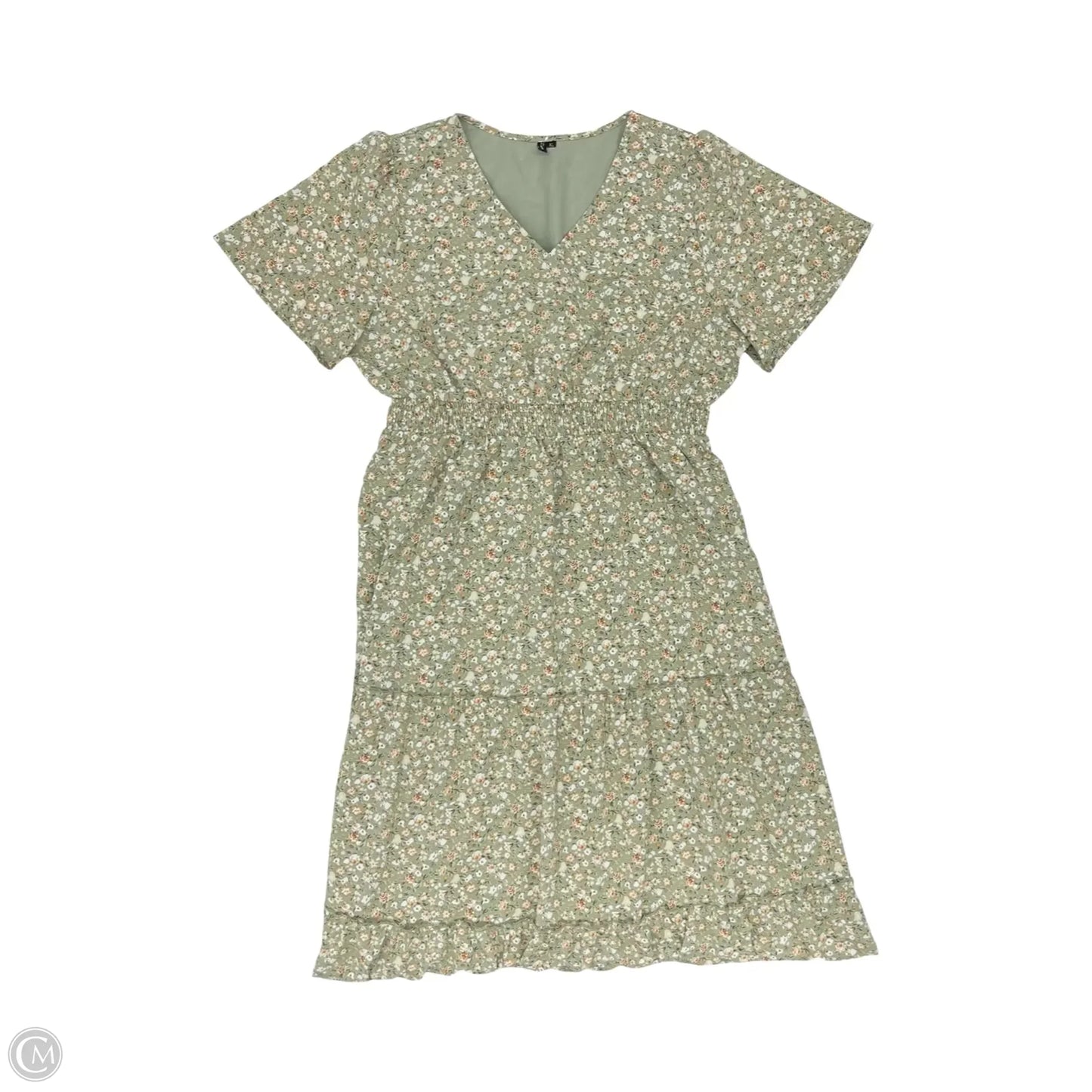 Dress Party Long By Clothes Mentor In Green, Size: Xl
