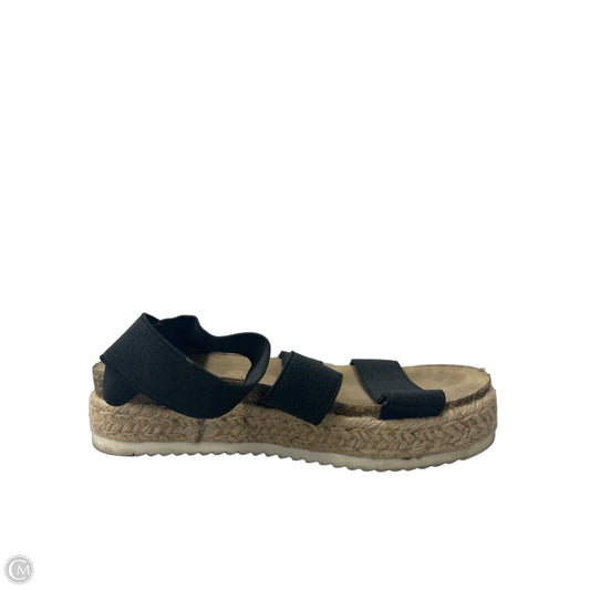 Sandals Heels Platform By Cushionaire In Black, Size: 7.5