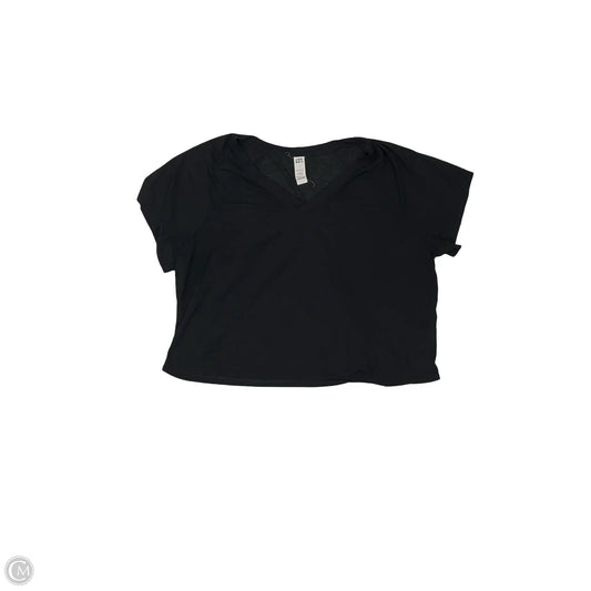 Athletic Top Short Sleeve By Joy Lab In Black, Size: 1x