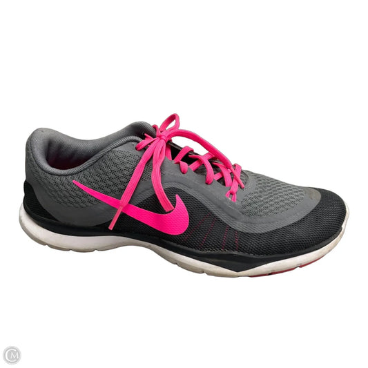 Shoes Athletic By Nike In Grey & Pink, Size: 9