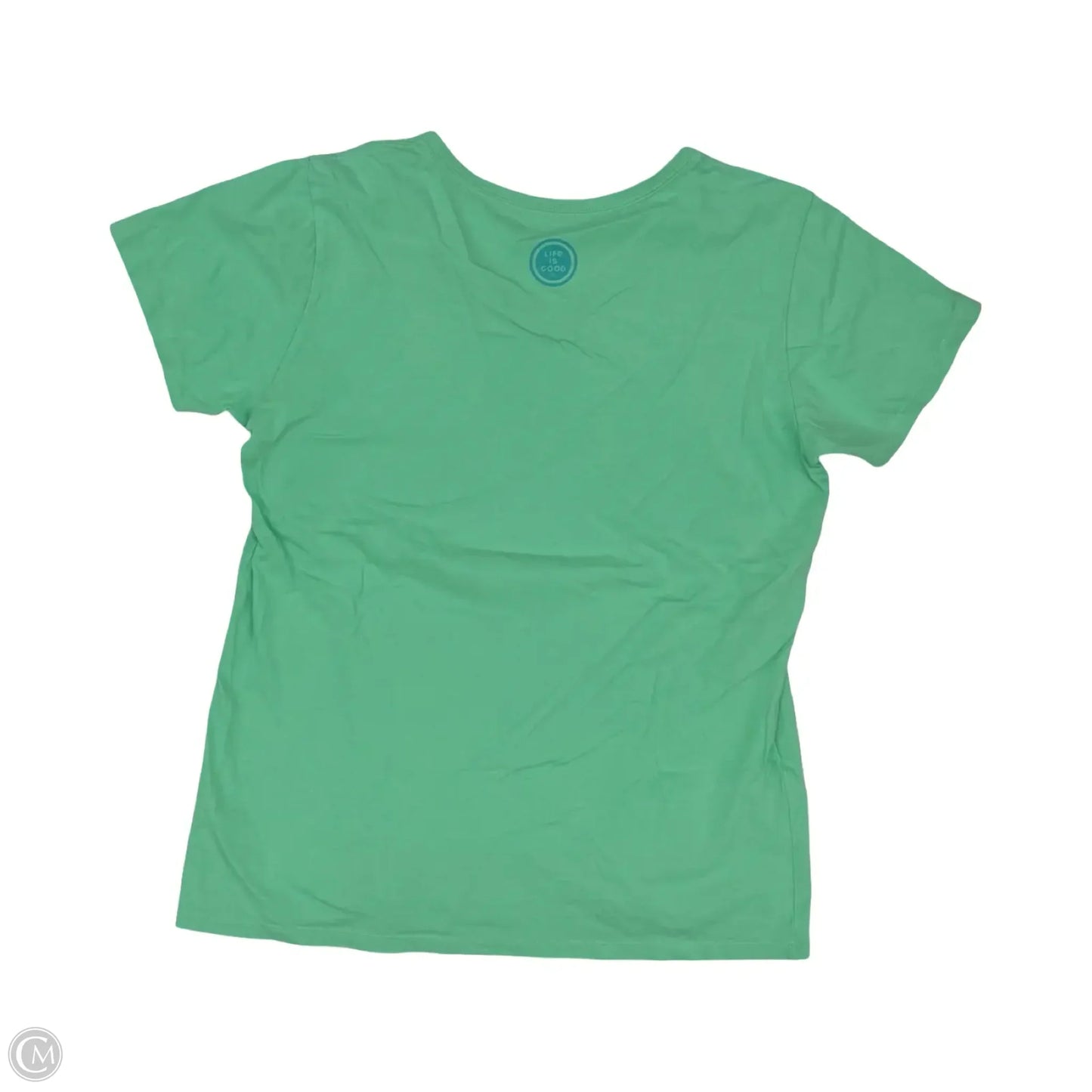 Top Short Sleeve By Life Is Good In Blue, Size: L
