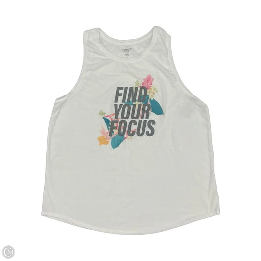 Athletic Tank Top By Old Navy In White, Size: Xl