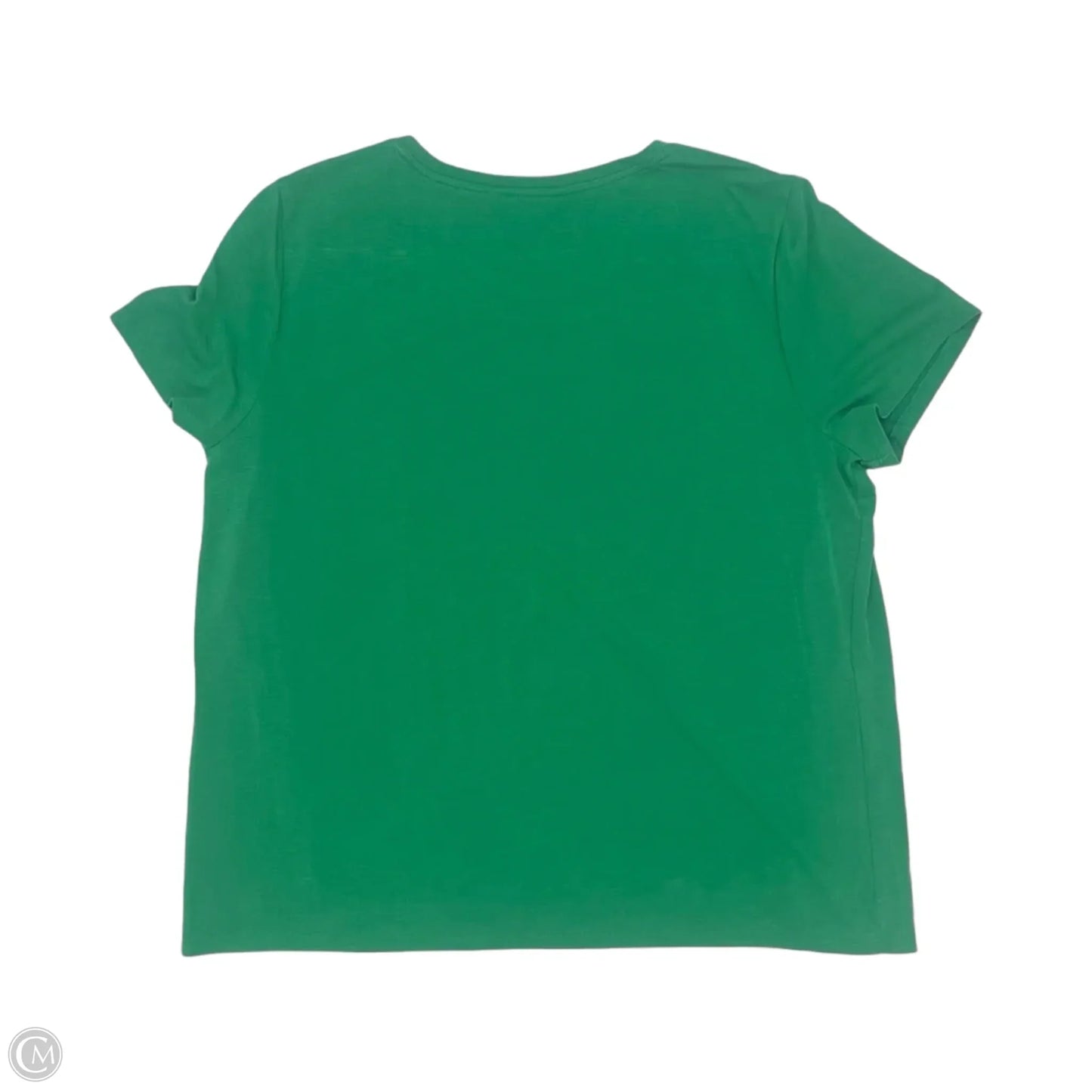 Top Short Sleeve Basic By Simply Vera In Green, Size: Xl