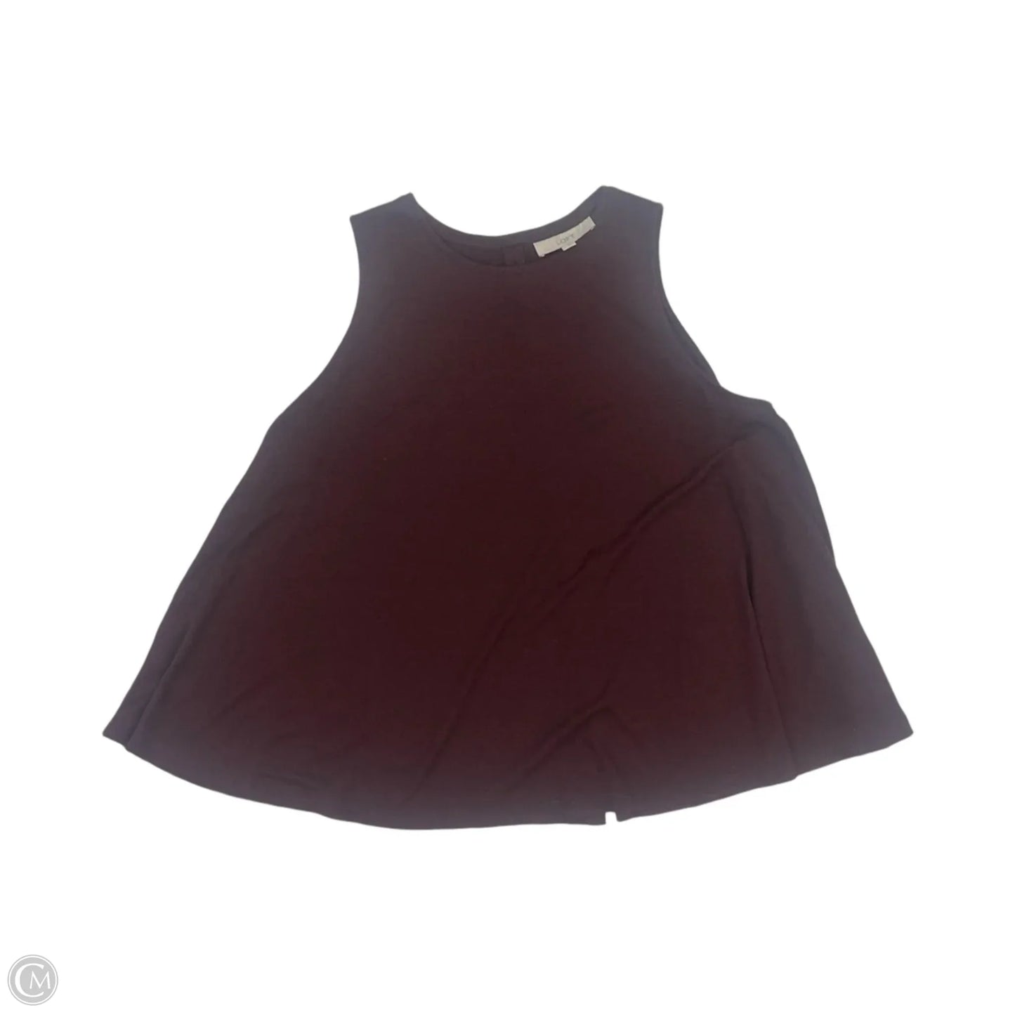 Top Sleeveless By Loft In Maroon, Size: Xl