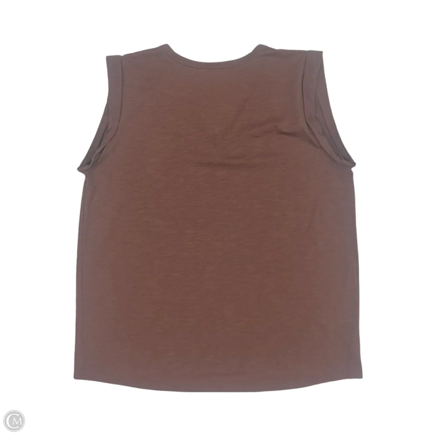 Top Sleeveless By Loft In Brown, Size: L