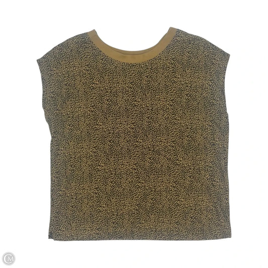 Top Sleeveless By Loft In Leopard Print, Size: L