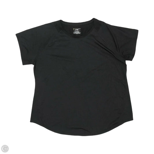 Athletic Top Short Sleeve By Tek Gear In Black, Size: Xl