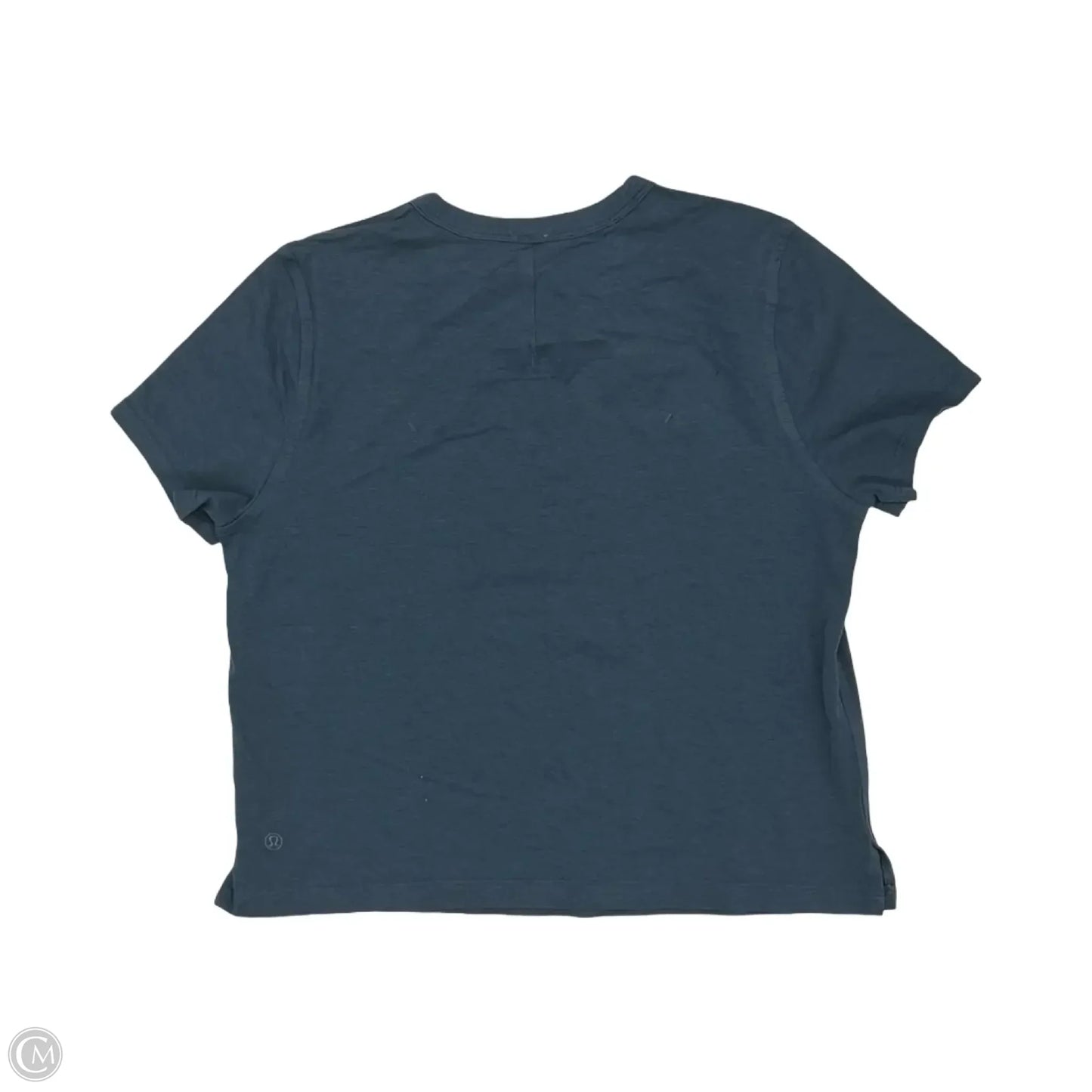 Athletic Top Short Sleeve By Lululemon In Blue, Size: S