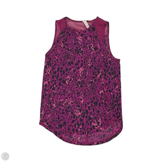 Athletic Tank Top By Lululemon In Purple, Size: Sp