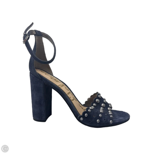 Sandals Heels Stiletto By Sam Edelman In Blue, Size: 9