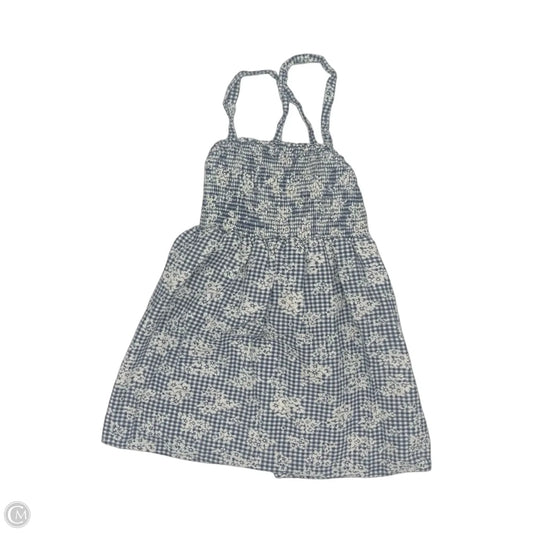 Top Sleeveless By American Eagle In Blue & White, Size: Xsp